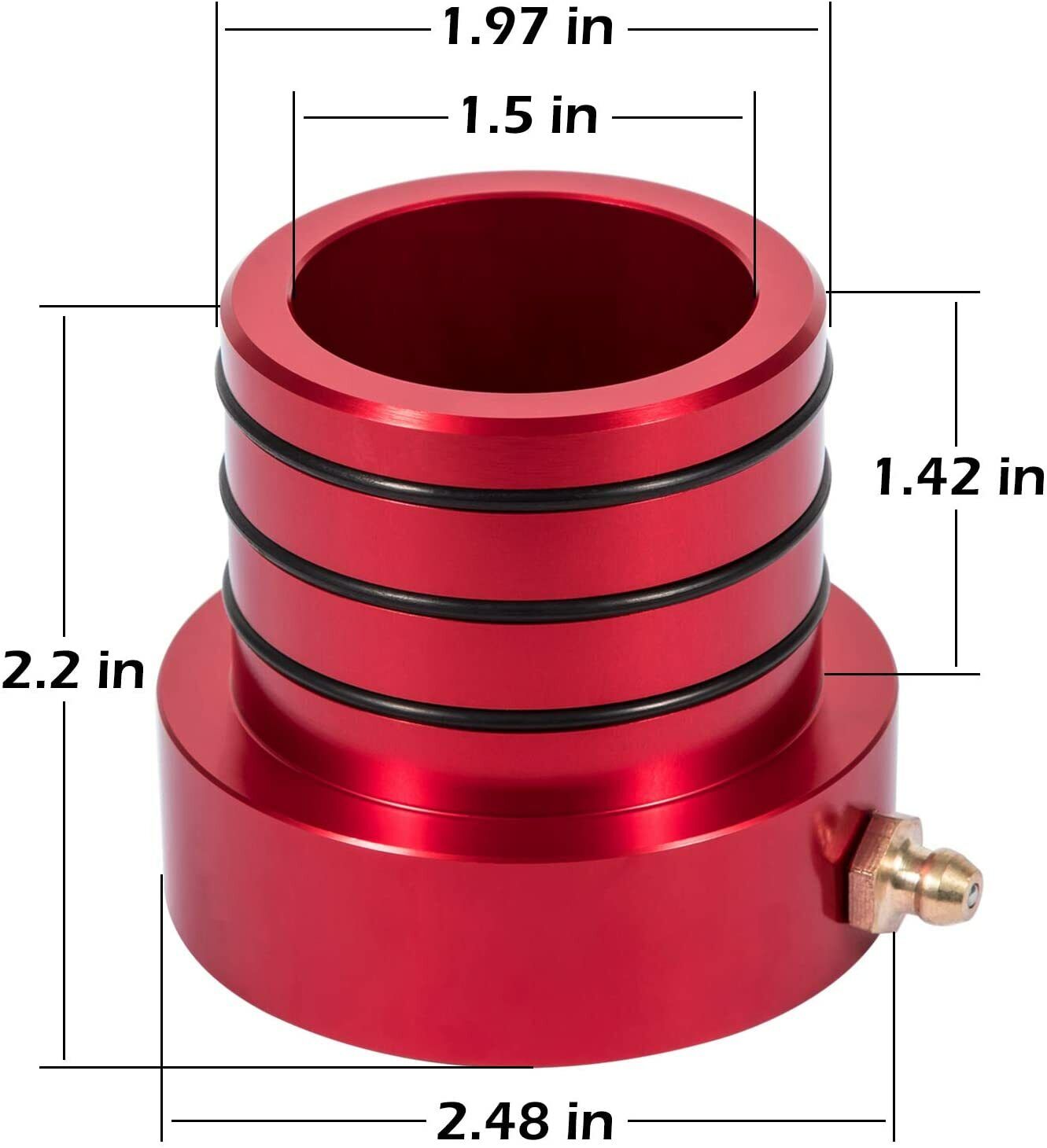 Front Inner Axle Side Seal Installation Tool & MG21103 Front Axle Tube Seal for Dana 30/44/60 Front differentials Fits Jeep Wrangle, Ford, Dodge, Volve and more.
