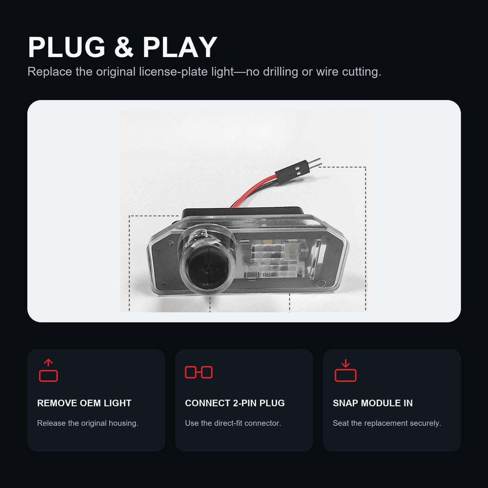 License Plate Projection Lights for Model 3 Highland/Model Y
