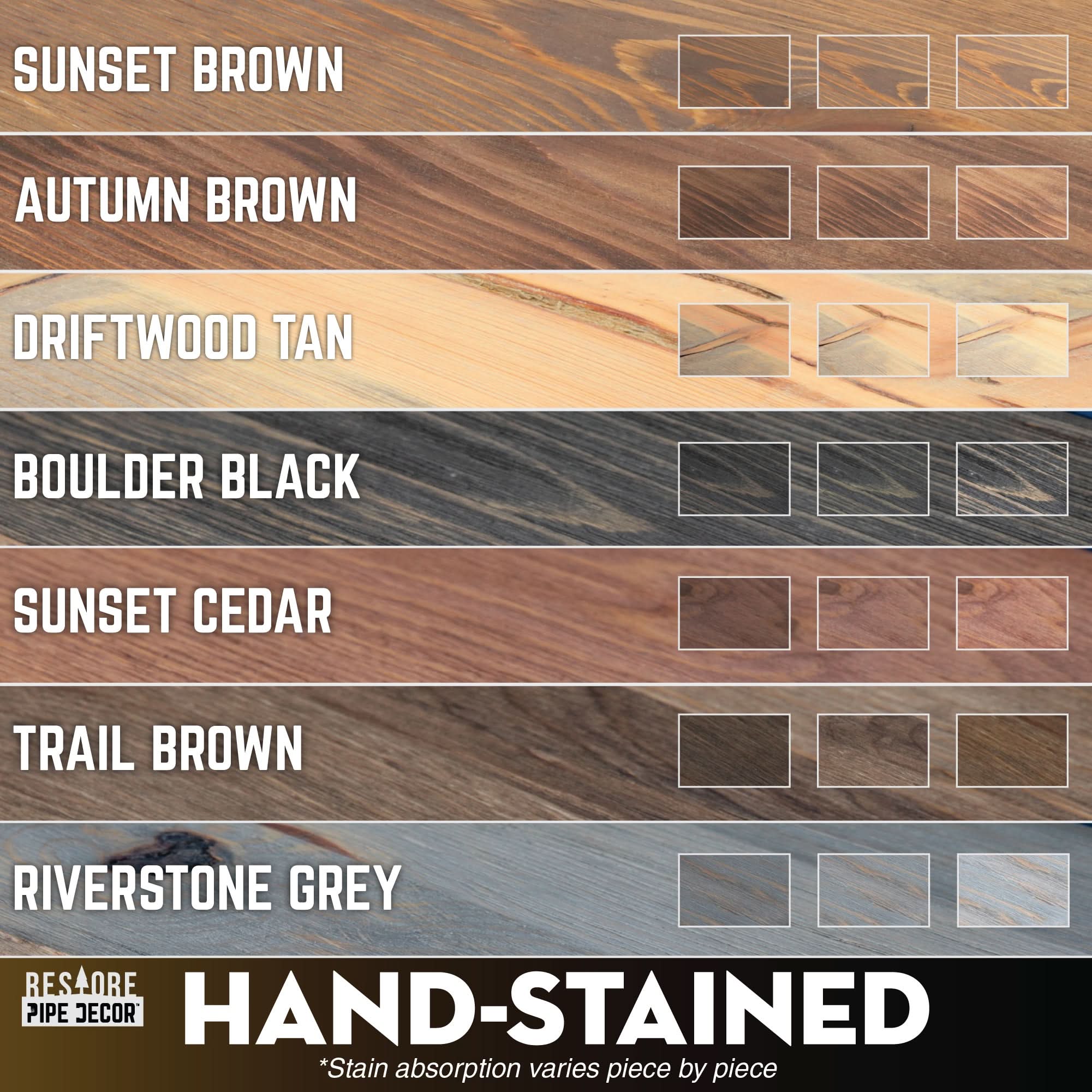 RESTORE Sunset Brown 36 in. Wood Shelf (Wood Only)
