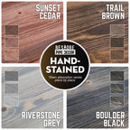 RESTORE Trail Brown 36 in. Live Edge Wood Shelf (Wood Only)