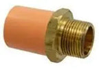 Male Adapter With Metal Threaded Insert For Fire Protection