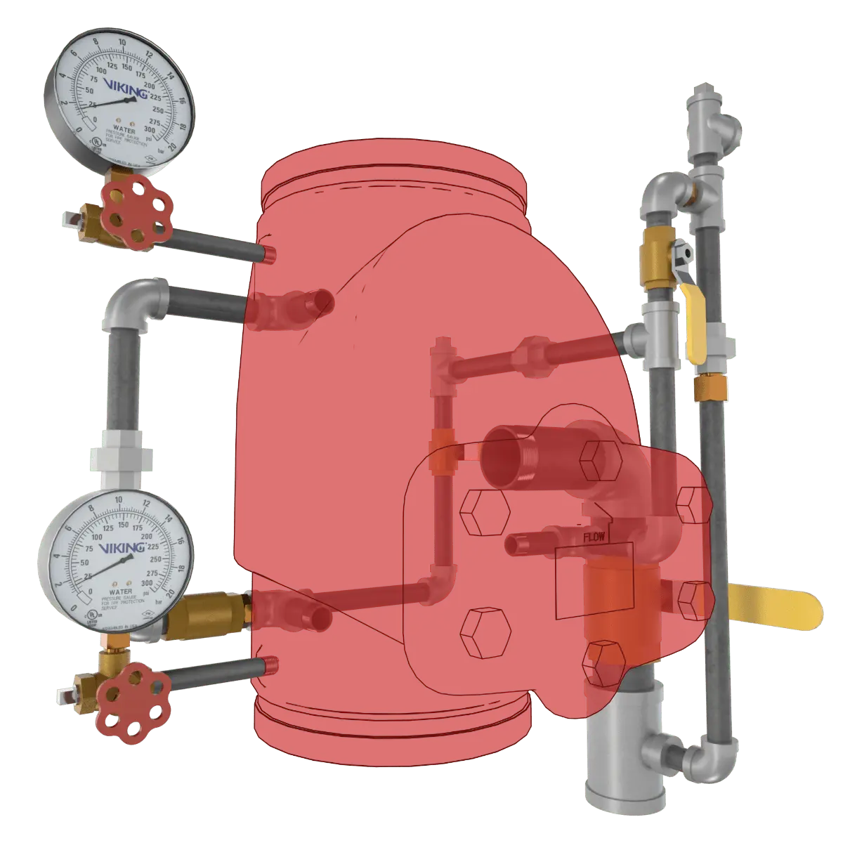 Mdl J-1 Alarm Check Valve Trim EPP for Fire Safety