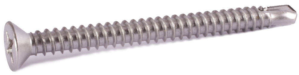 10-16 x 2 Phillips Flat Self Drill Screw 410 SS