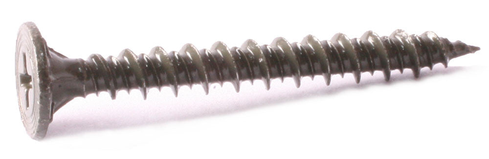 8 x 1 1/4 Phillips Wafer Hi-Low Cement Board Screws w/ Nibs Sharp Point Ruspert Coated - Carton (5000)