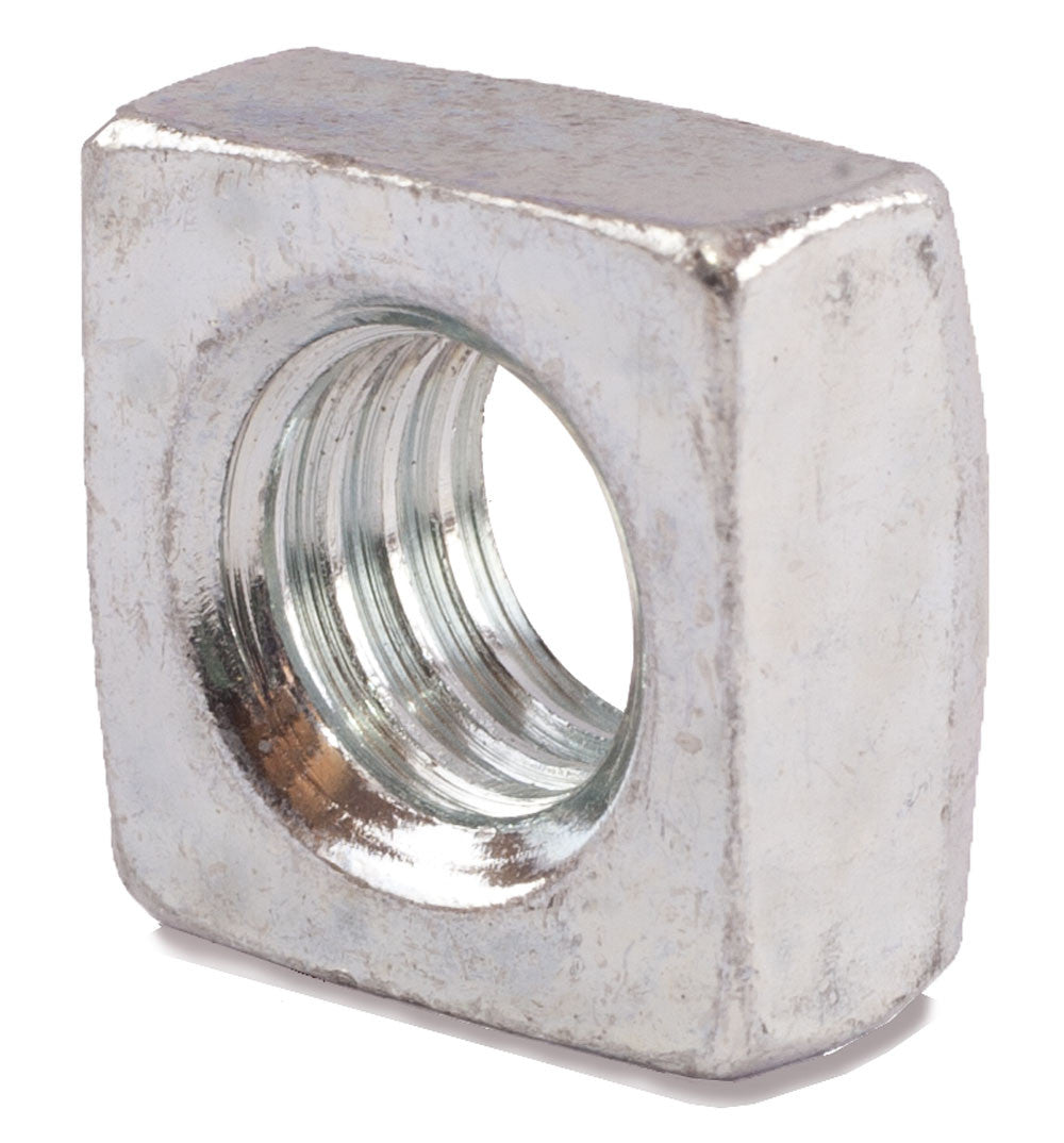 5/16-18 Grade 2 Square Nuts Zinc Plated