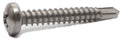 10-16 x 1 Phillips Pan Self Drill Screw 410 SS