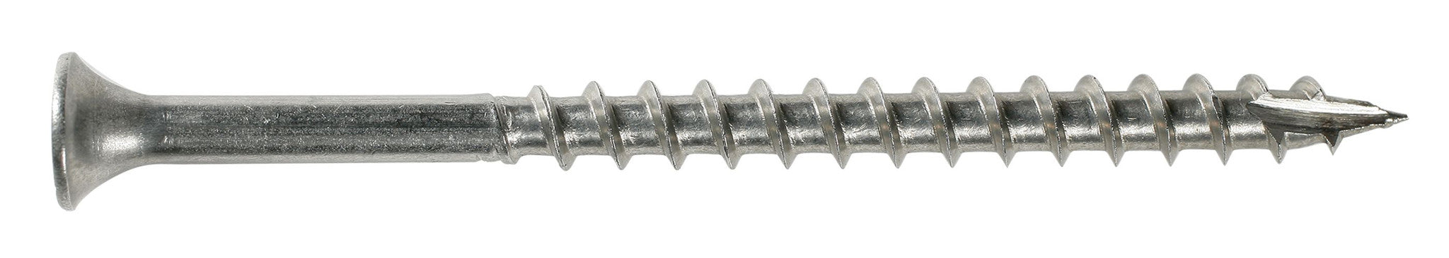 8 x 1 5/8 Simpson Bugle-Head Wood Decking Screws - Square Drive T17 316 SS - 5 lbs Pack (750)