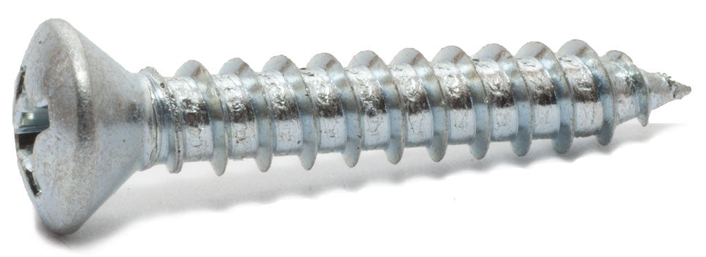 4 x 1/2 Phillips Oval Sheet metal Screw Zinc Plated