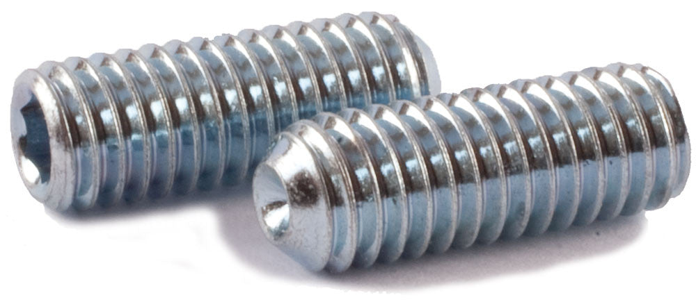 M8-1.25 x 30 Socket Set Screw Cup Point DIN 916 Zinc Plated