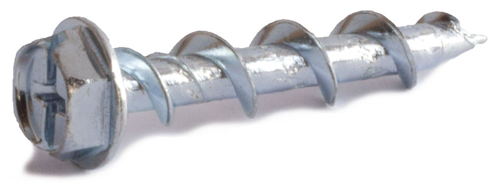 1/4 x 1 1/4 Combo Hex Washer Head Wall-Dog™ Light Duty Anchors Zinc Plated - Carton (1000)