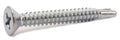 6-20 x 1 Phillips Flat Self Drill Screw Zinc Plated