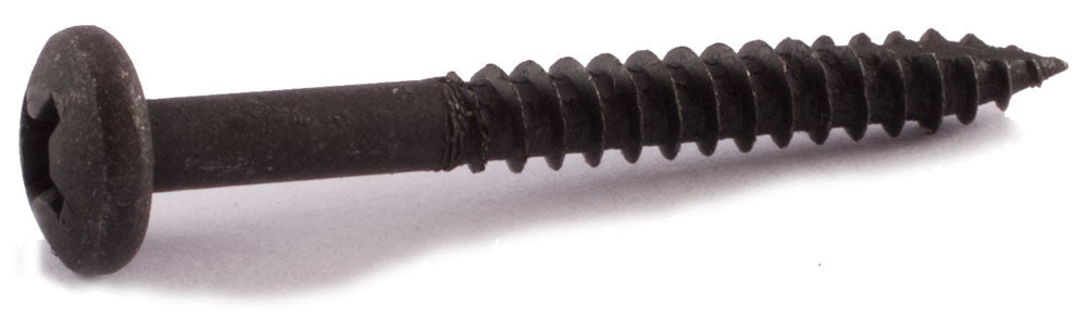 6-20 x 1 1/2 Phillips Pan Face Framing Screw T17 Black Oxide - Carton (7,000)