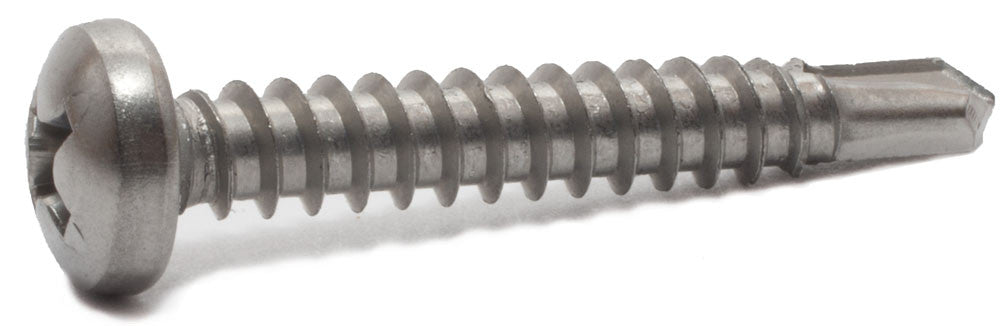 14-14 x 1 1/2 Phillips Pan Self Drill Screw 410 SS