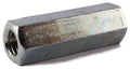 7/16-14 x 5/8 x 1 3/4 A563 Grade A Hex Coupling Nut ZInc Plated