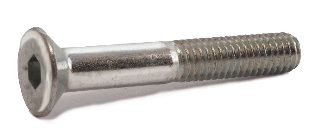 M12-1.75 x 30 Flat Socket Cap Screw 12.9 DIN 7991 Zinc Plated