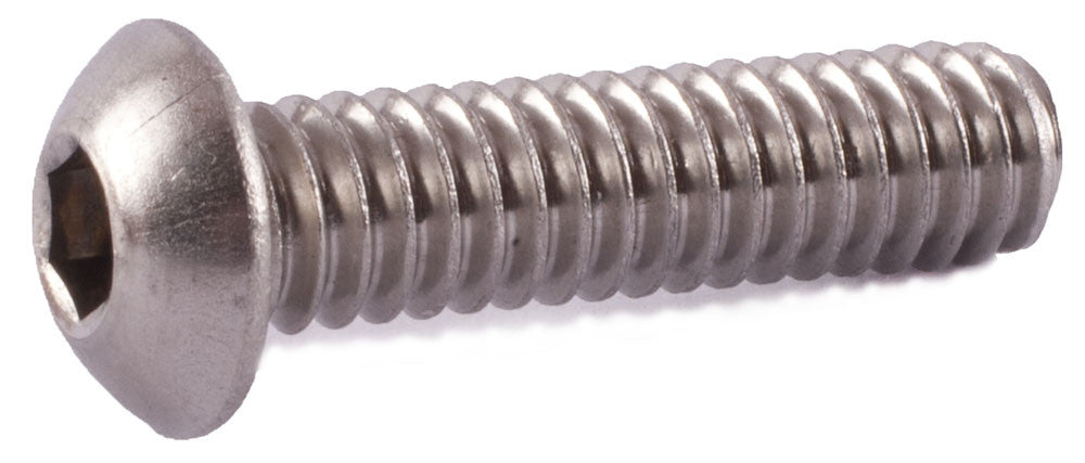 8-32 x 2 Button Socket Cap Screw 18-8 (A2) Stainless Steel
