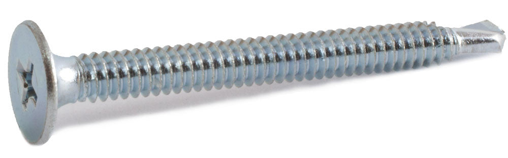 10-24 x 3/4 Phillips Wafer Self Drilling Screw Zinc Plated (T3)