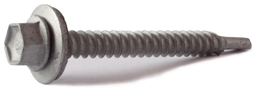 1/4-14 x 3 Hex Washer Head TEKS® Self Drilling Screw (T3) Climaseal® w/ Bonded Washer