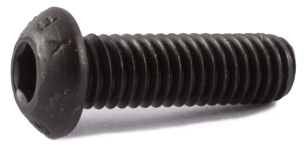 M5-0.80 x 20  Button Socket Cap Screw 12.9 Alloy ISO 7380 Black Oxide - Metric