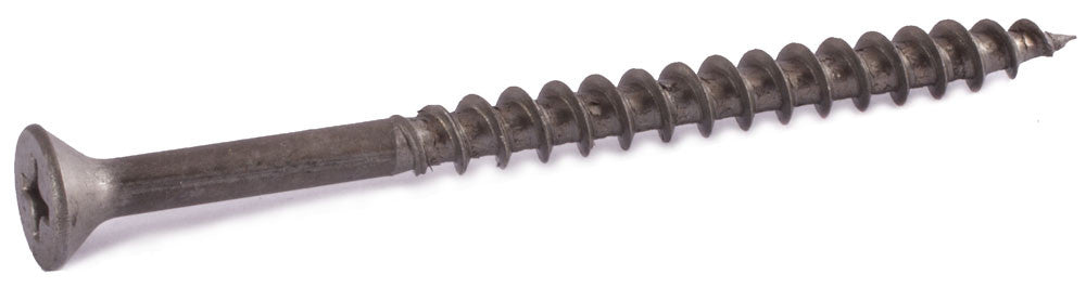 6 x 1/2 Phillips Flat Particle Board Screw Plain & Lubed - Carton (25,000)