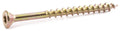 9 x 2 1/2 Star Flat Decking Screws w/ NIBS Yellow Zinc Plated T17 - Carton (2500)