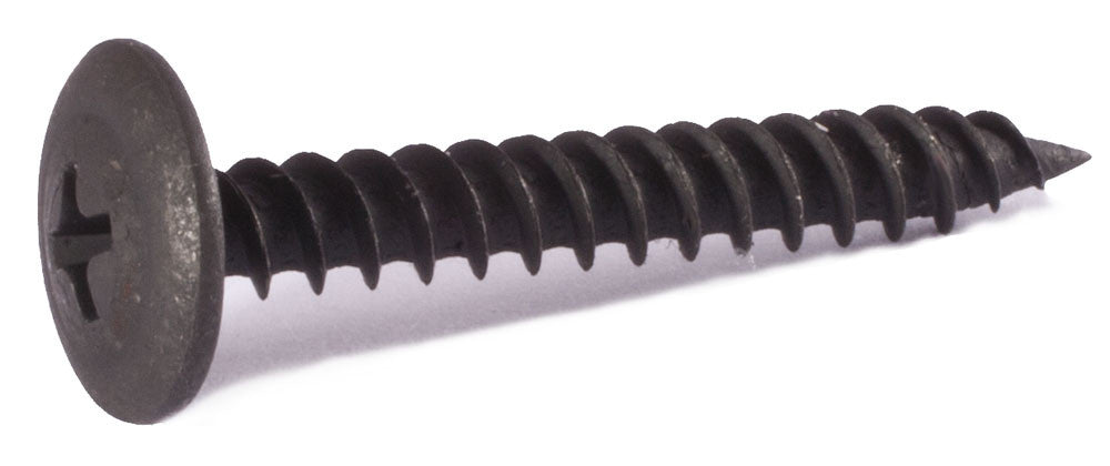 8 x 1 1/4 Phillips Modified Truss K-Lath Screw Black Oxide