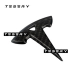 Model 3 / Y Steering Wheel Logo Cover - Carbon Fiber Interior Mods
