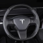 Model 3 / Y Steering Wheel Patch - Carbon Fiber Interior Mods