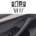 Dry Carbon Fiber Window & Door Switch Covers for Model Y / Model 3（Left Hand Drive）