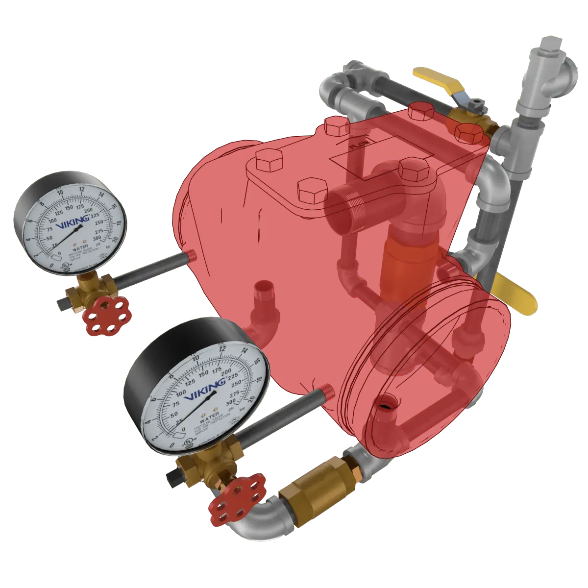 OSY Valve 8" GG UL FM Firekin for Fire Protection Systems