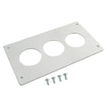 Aluminum Radio Replacement Plate Cover 52mm Gauge For Foxbody Mustang 87-93