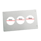 Aluminum Radio Replacement Plate Cover 52mm Gauge For Foxbody Mustang 87-93