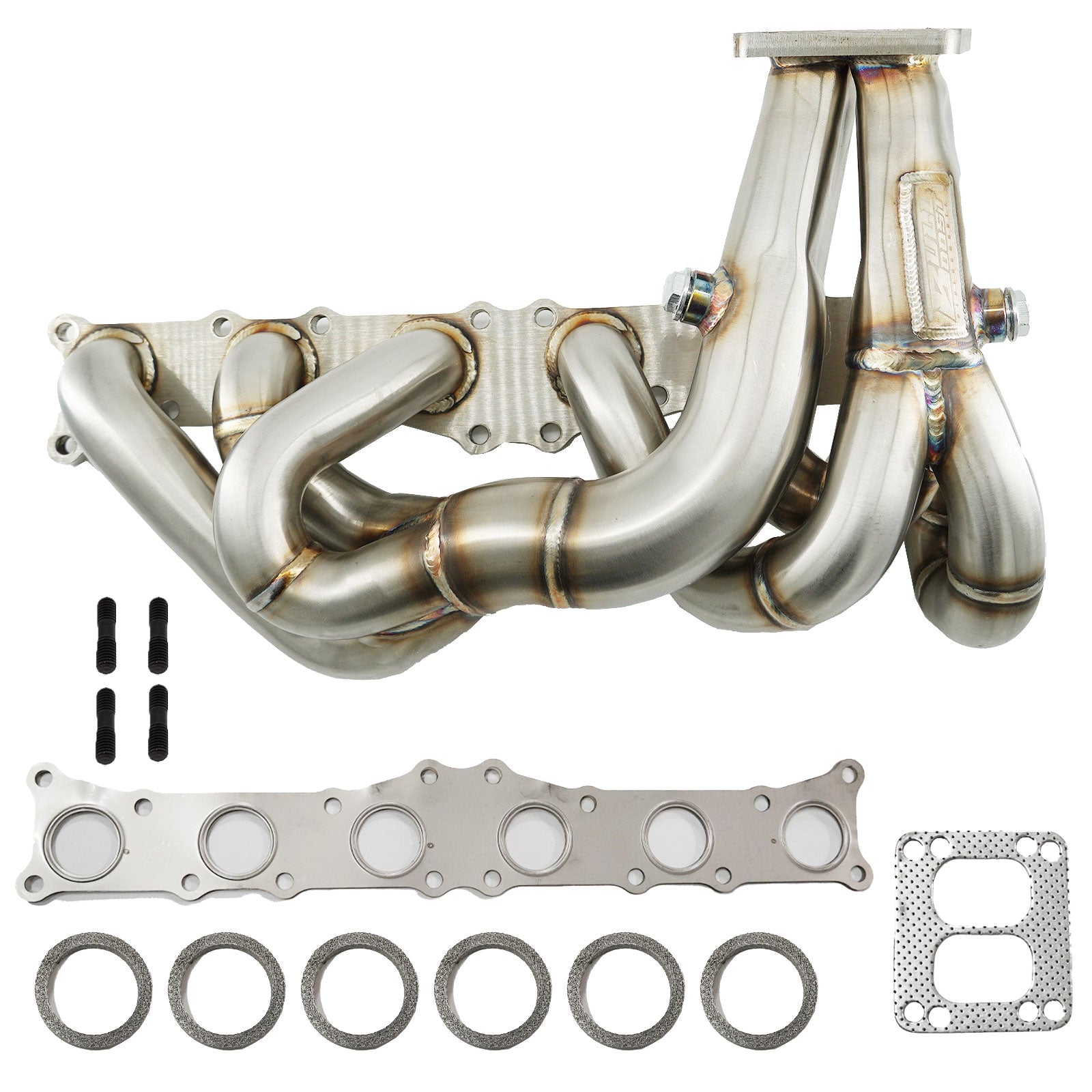T3 T4 Top Mount Twin Scroll Single Turbo Exhaust Manifold N54 135i 335i 535i Z4