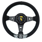 BW Rose Steering Wheel + Hub Adapter Kit For 96-06 Civic Prelude, S2000, Accord, RSX