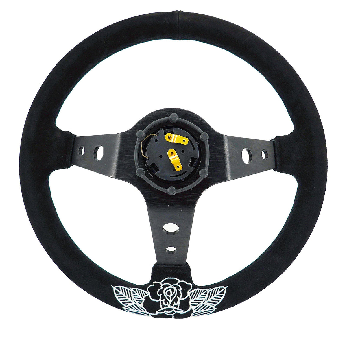 BW Rose 350MM Steering Wheel + Hub Adapter Kit For Subaru Impreza WRX