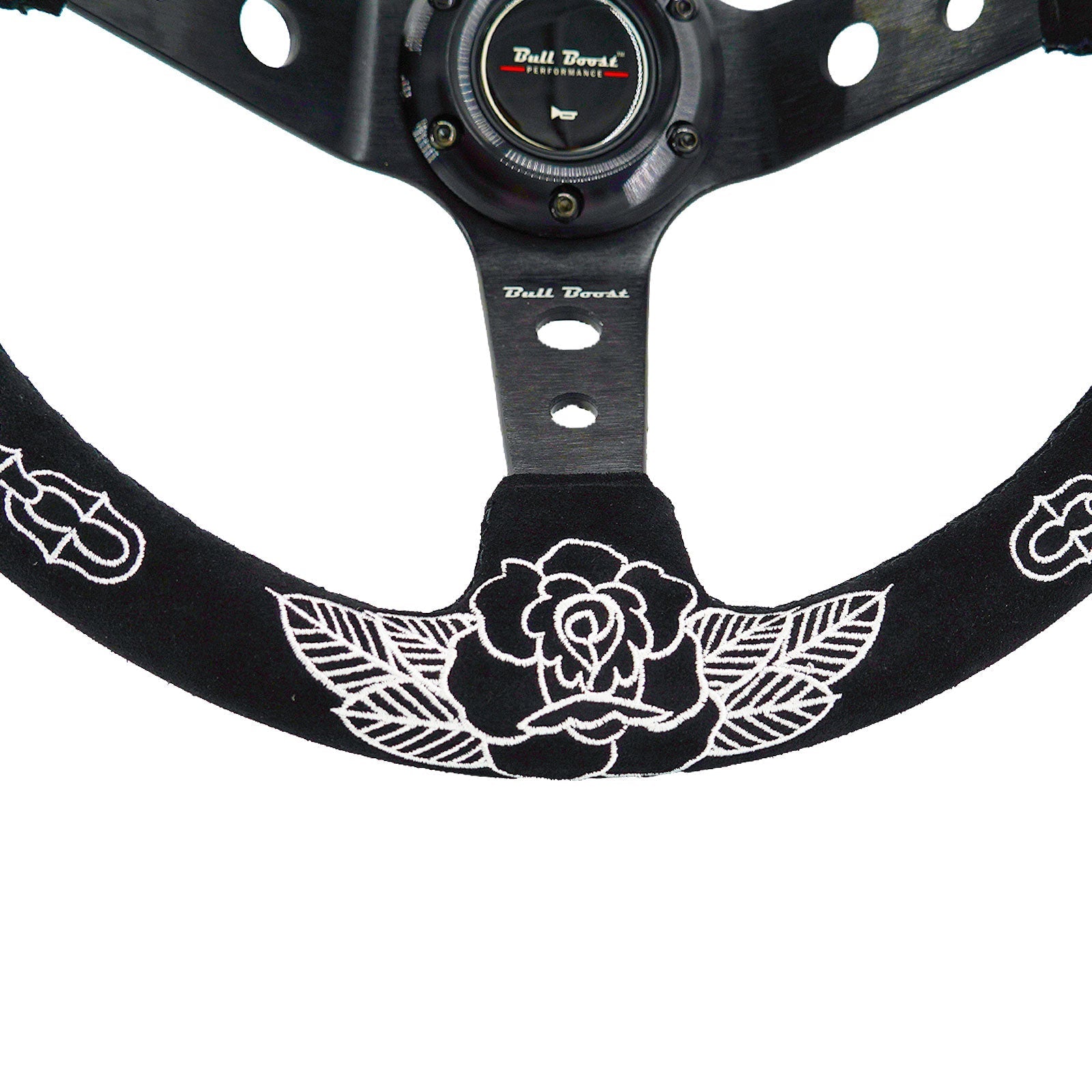 BW Rose Steering Wheel + Hub Adapter Kit For 96-06 Civic Prelude, S2000, Accord, RSX