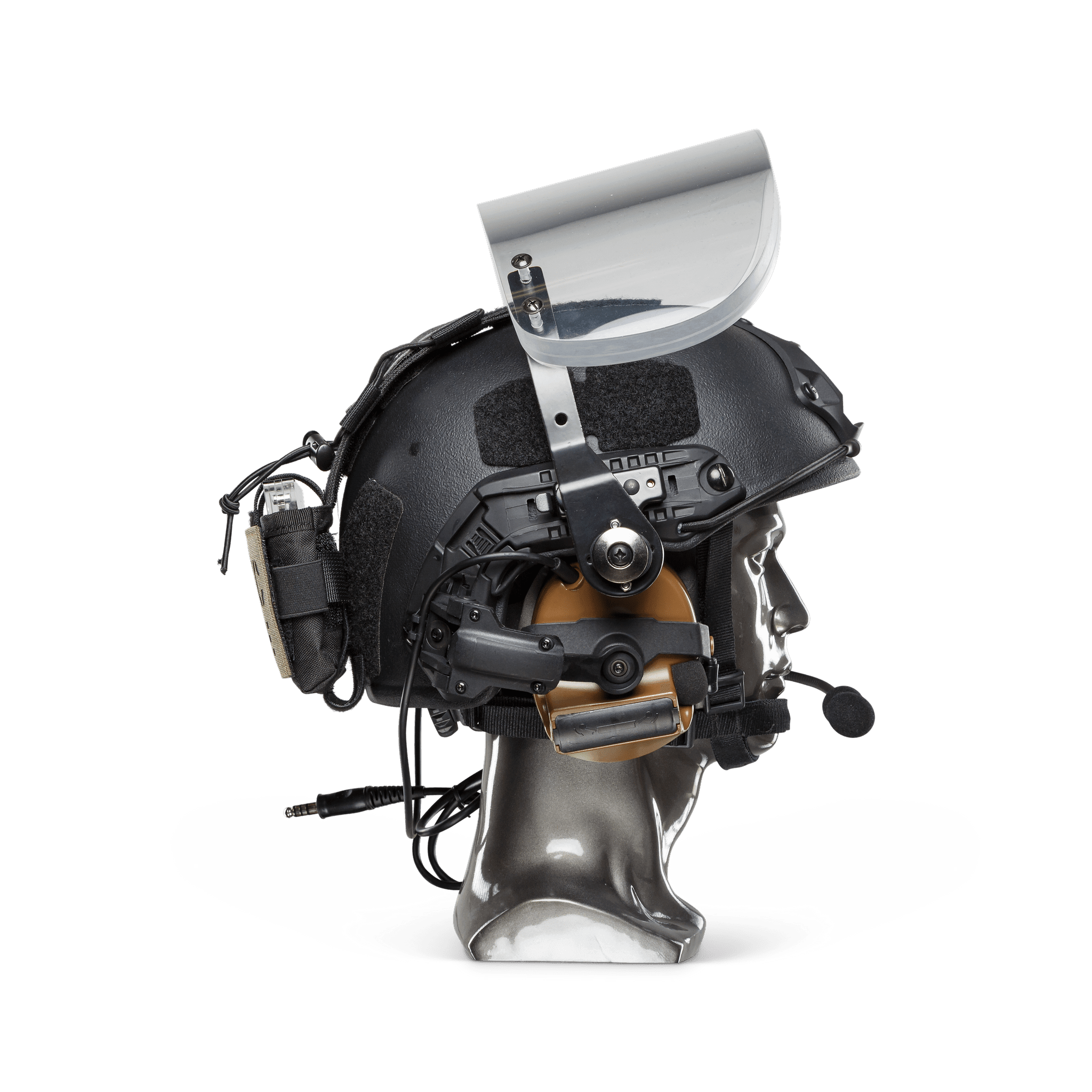 Texas IIIA+ Ballistic Face Shield - Fits All Helmets with ARC