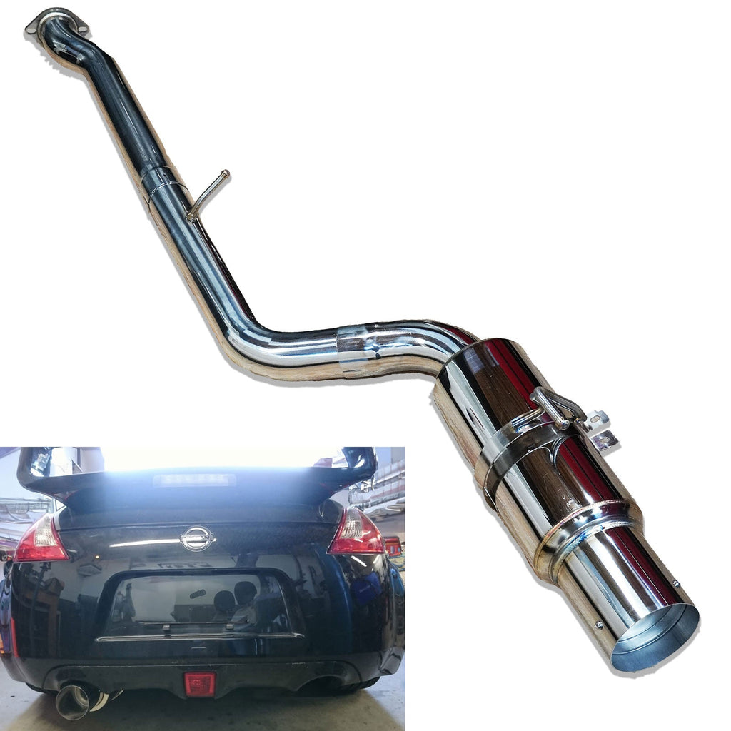 4.5" Tip Stainless Single Exit Catback Exhaust for Nissan 370z Z34 09-21