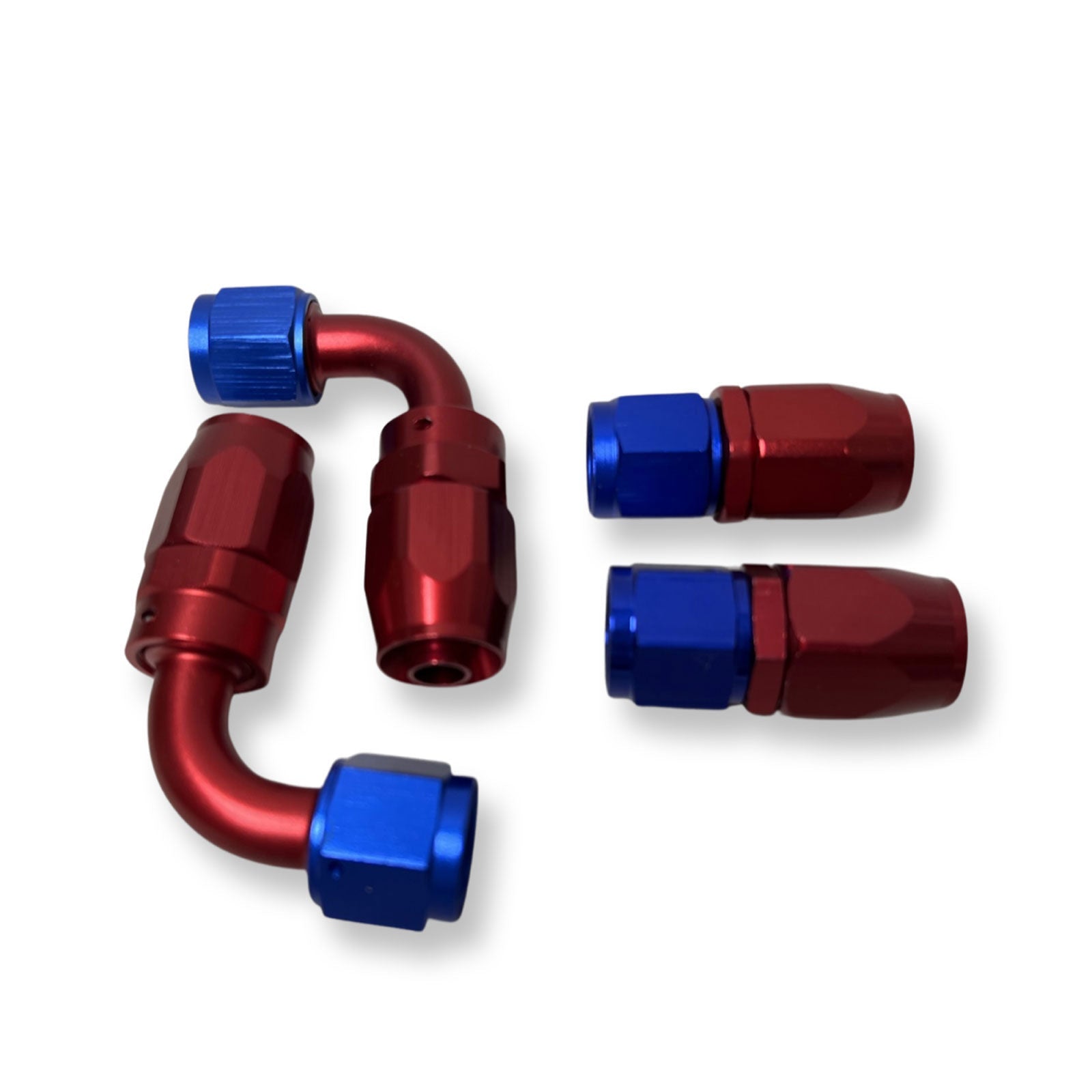 6AN 90 Degree Billet Swivel Seal Braided Steel Hose End Fitting Oil/Fuel/Water KIT