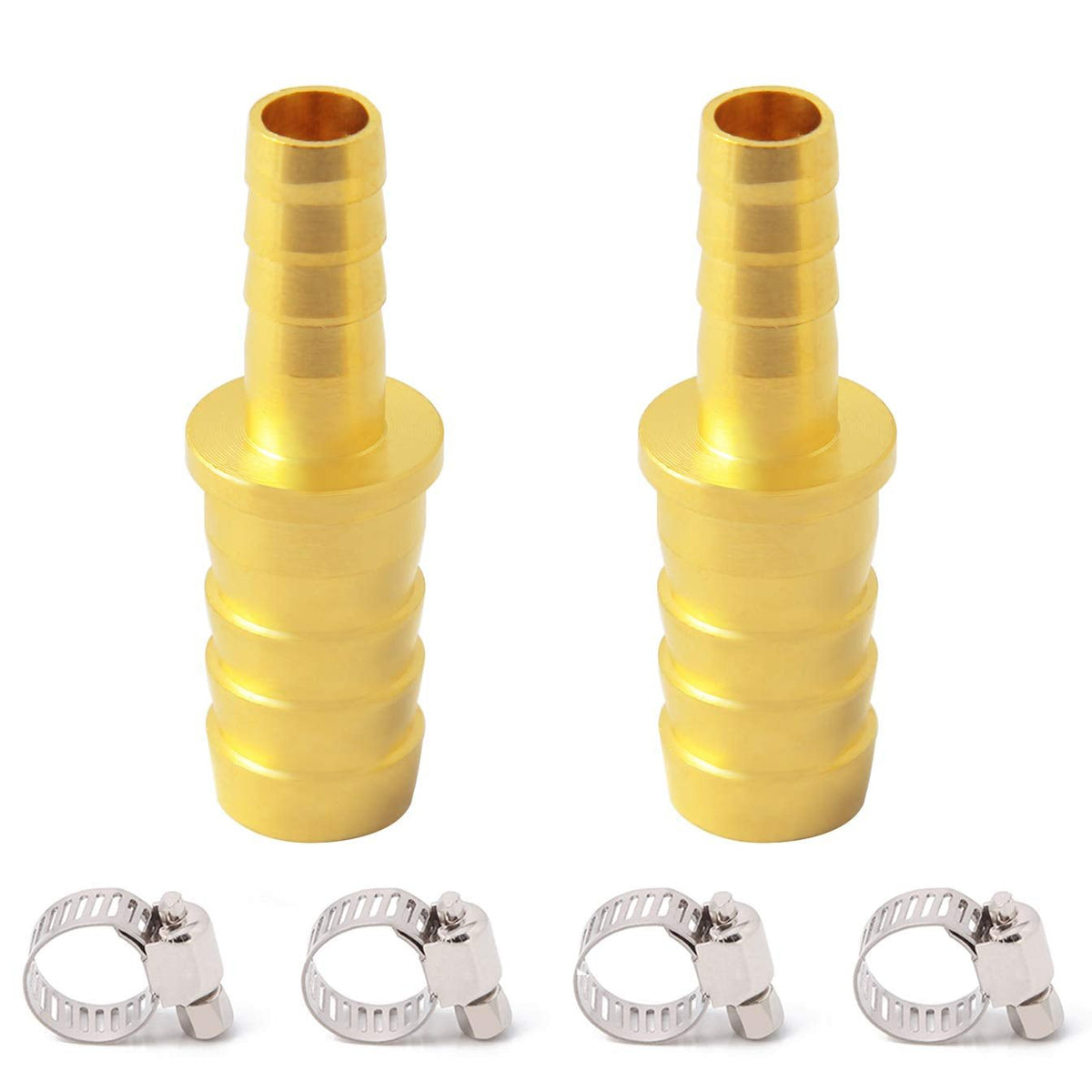 Novritsch ↔ ExFog Tubing Adapter – Stainless Steel Hose Barb Reducer (5/16” to 3/16”) – Pack of 2