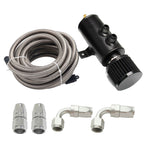 Universal Performance Oil Catch Can 2 Port -10AN Breather 750mL Baffle Tank 5 FT