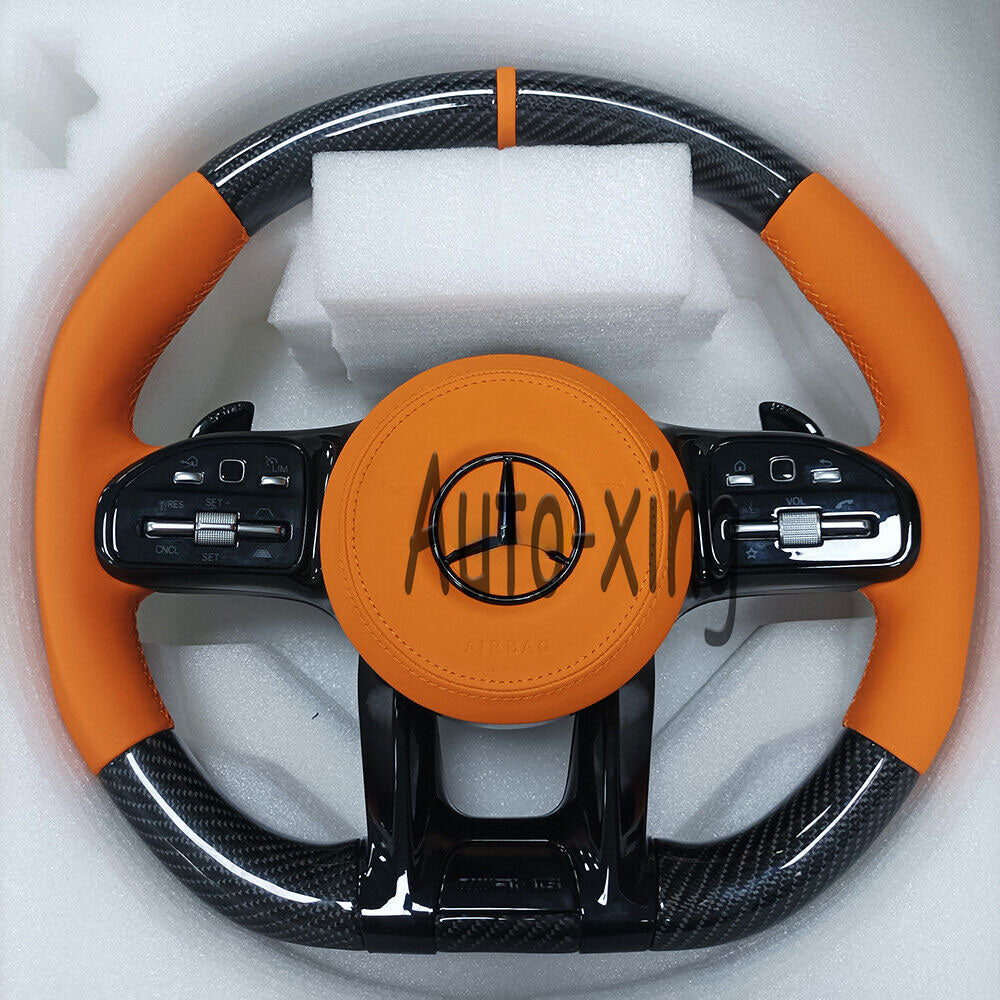Mercedes-Benz 2020+ AMG Performance Style Customizable Steering Wheel (Fits 2010+ All Models)