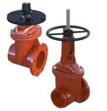 OSY Flanged Gate Valve 350psi Resilient Wedge NRS
