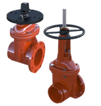OSY Flanged Gate Valve 350psi Resilient Wedge NRS