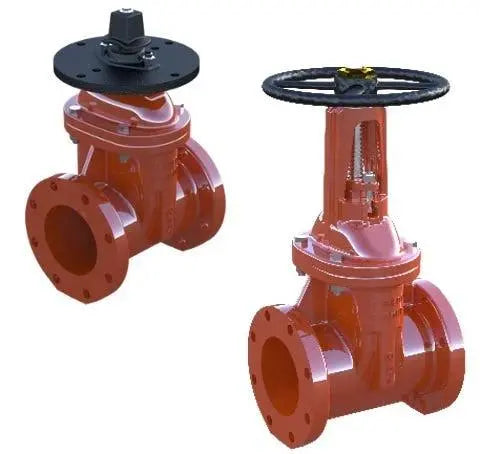 OSY Flanged Gate Valve 350psi Resilient Wedge NRS