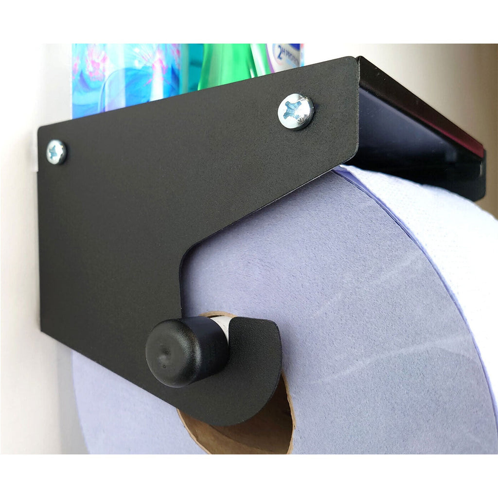 Heavy Duty Metal Blue Roll Holder Wall Mounted Galvanized Paper Towel Dispenser