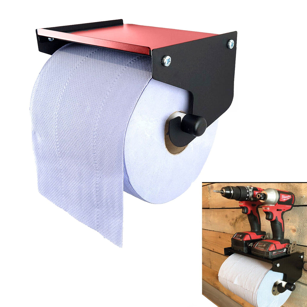 Heavy Duty Metal Blue Roll Holder Wall Mounted Galvanized Paper Towel Dispenser