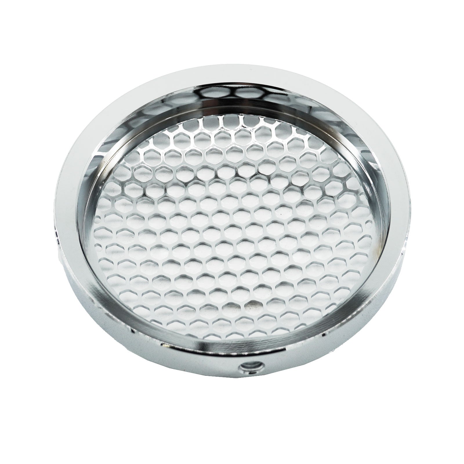 Polished Billet 4" Inch Turbo Inlet Guard Velocity Stack Adapter Bellmouth Intake Hex