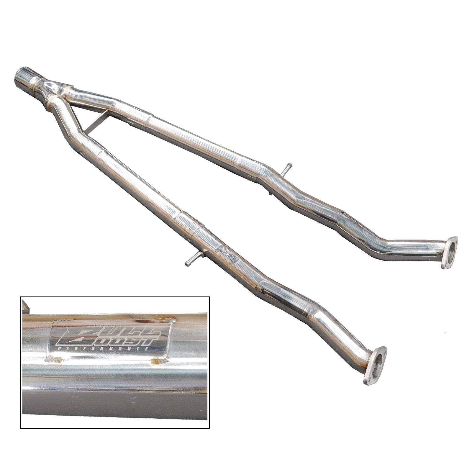 2.5" to 3" Y-Pipe Kit Stainless Steel for 2016-2023 Infiniti Q50 V37 V6 3.0L Twin Turbo