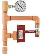 RD13 Residential Riser With Flow Switch And Gauge